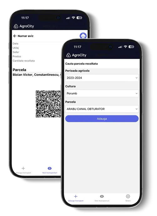 Prezentare aplicație Simplificarea gestiunii transportului recoltei cu aplicația AgroCity Recoltă